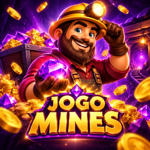 Capa do jogo Mines, grade 5x5 com gemas e minas escondidas